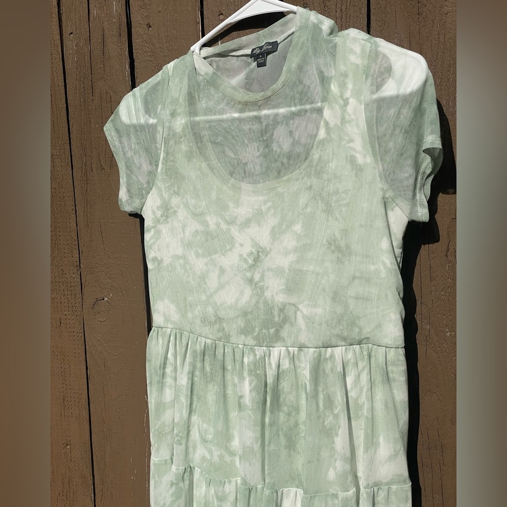 Tie Dye Mesh Summers Dress